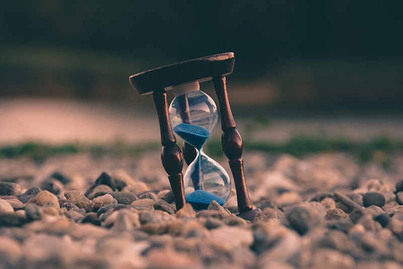 A clock face representing the long-term passage of time and planning
